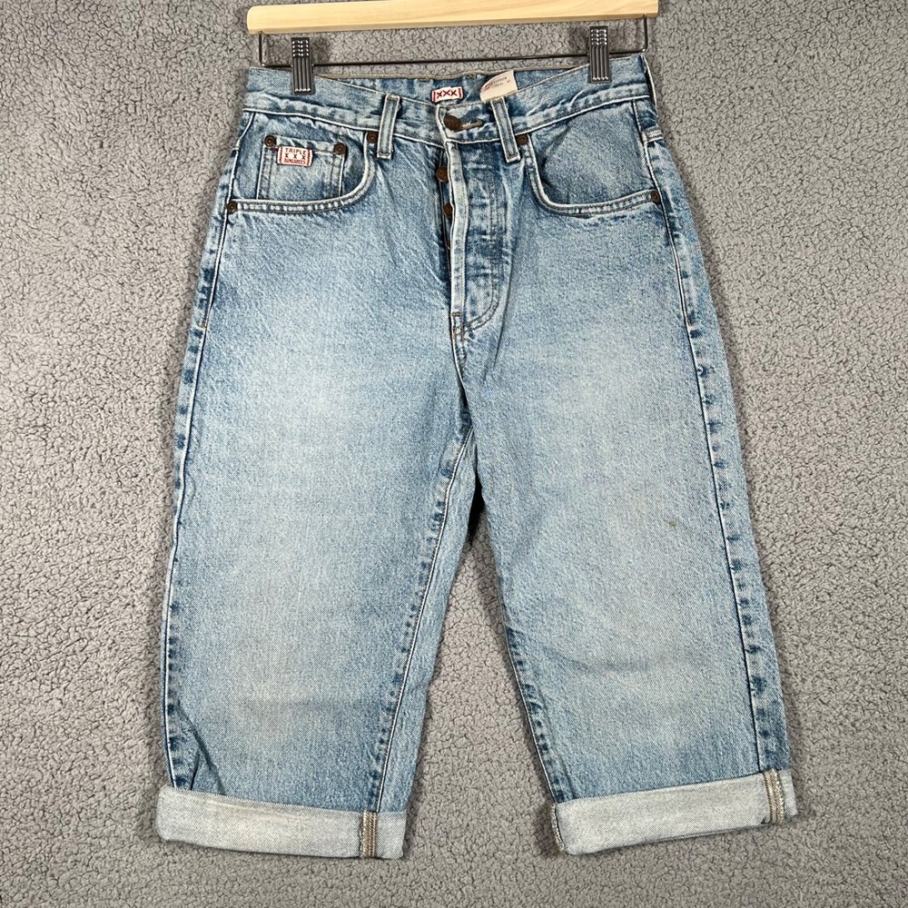 Triple XXX Dungarees Vintage Denim Womens Size‎ 6 Crop 3/4 Jeans Shorts Pants